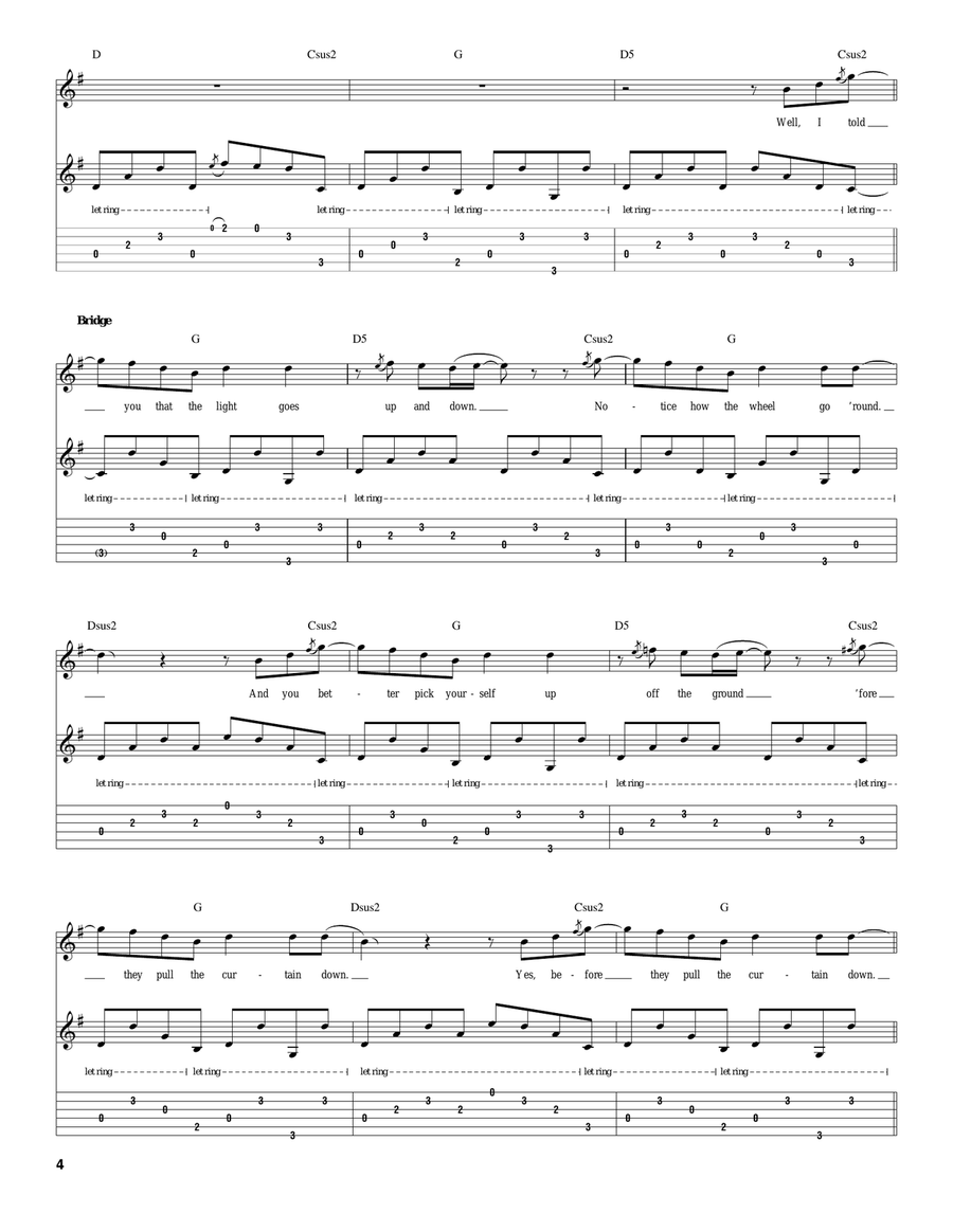 Badge (Royal Albert Hall version) Acoustic Guitar scores gallery preview page 4