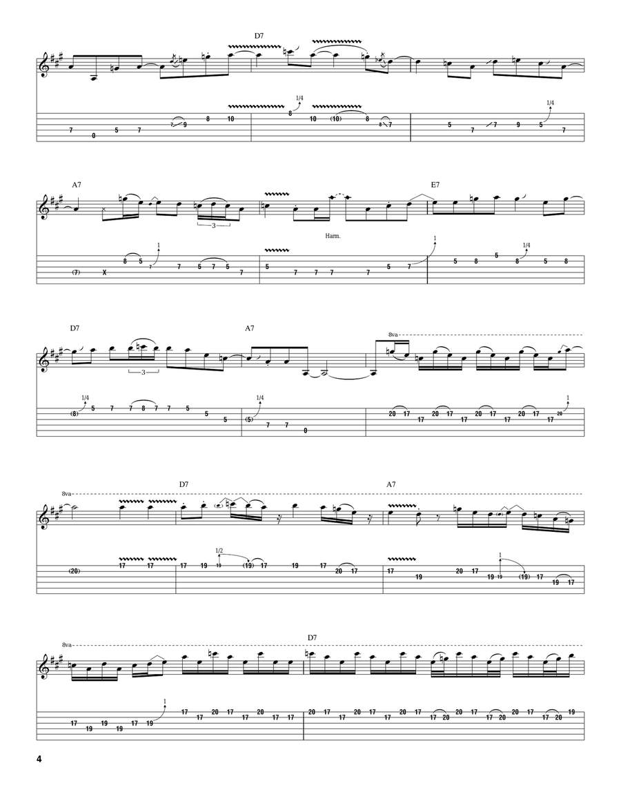 Cross Road Blues (Crossroads) Acoustic Guitar scores gallery preview page 4