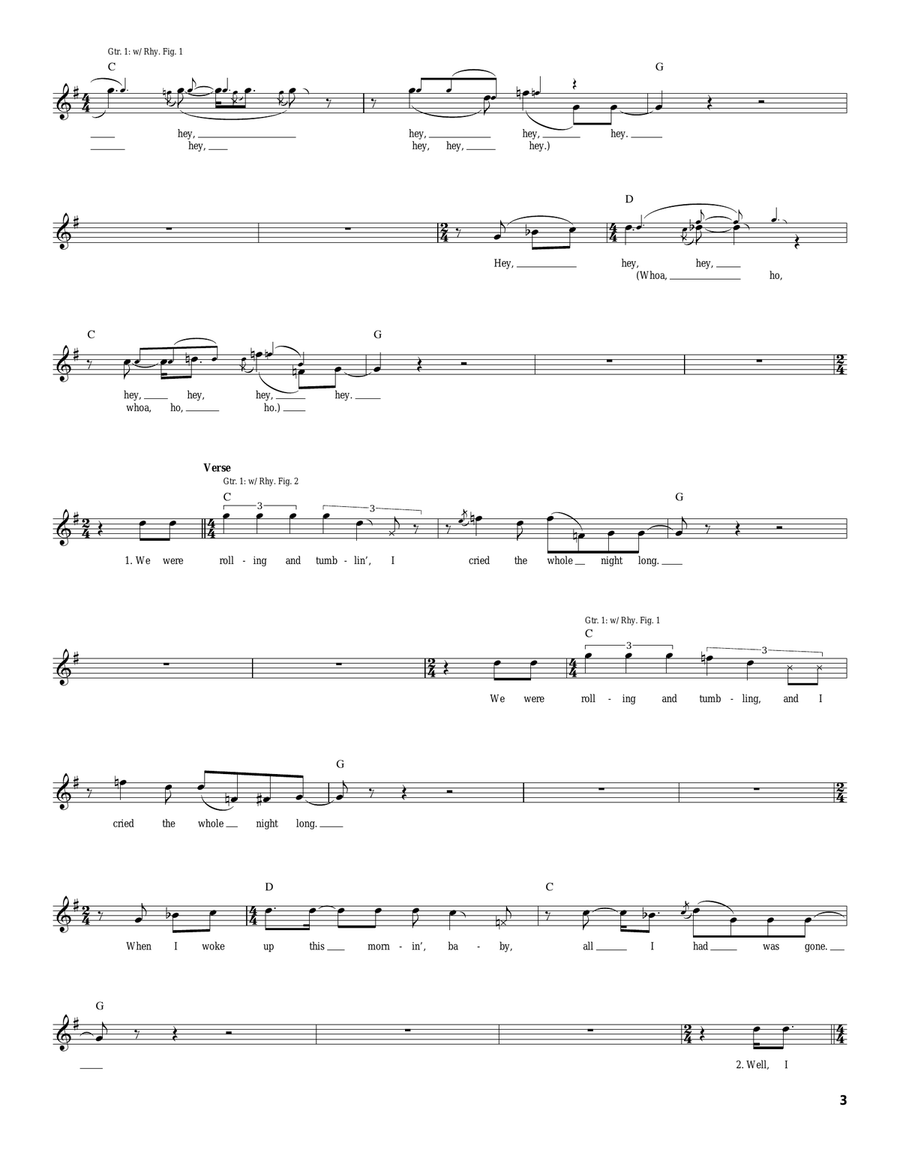 Rollin' And Tumblin' Rollin' And Tumblin' Acoustic Guitar scores gallery preview page 3