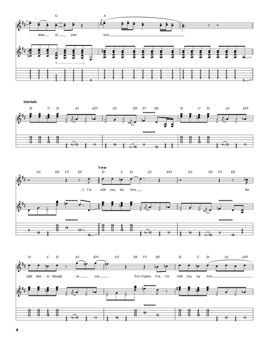 Sunshine Of Your Love Sunshine Of Your Love Acoustic Guitar scores gallery preview page 4