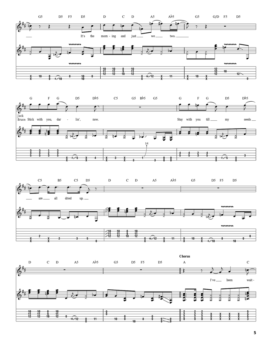 Sunshine Of Your Love Sunshine Of Your Love Acoustic Guitar scores gallery preview page 5