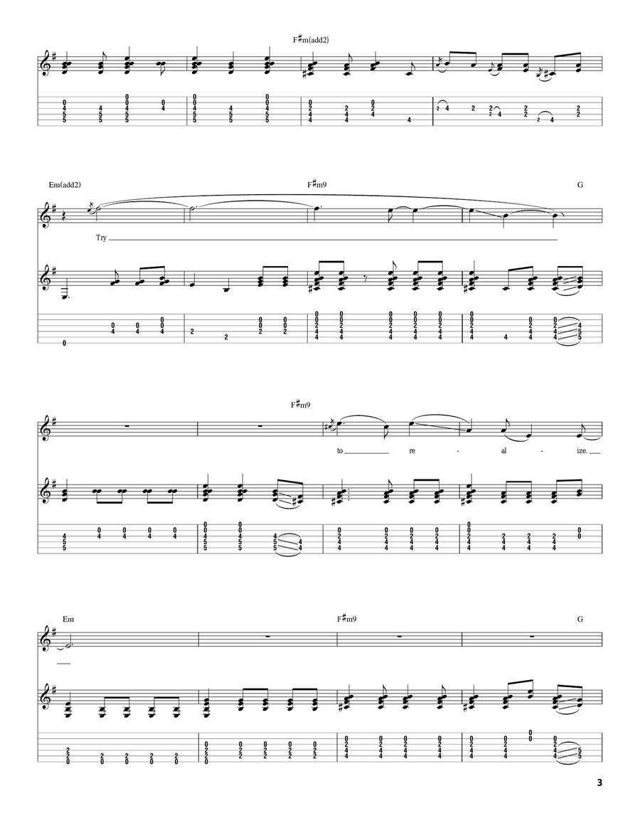 We're Going Wrong We're Going Wrong Acoustic Guitar scores gallery preview page 3