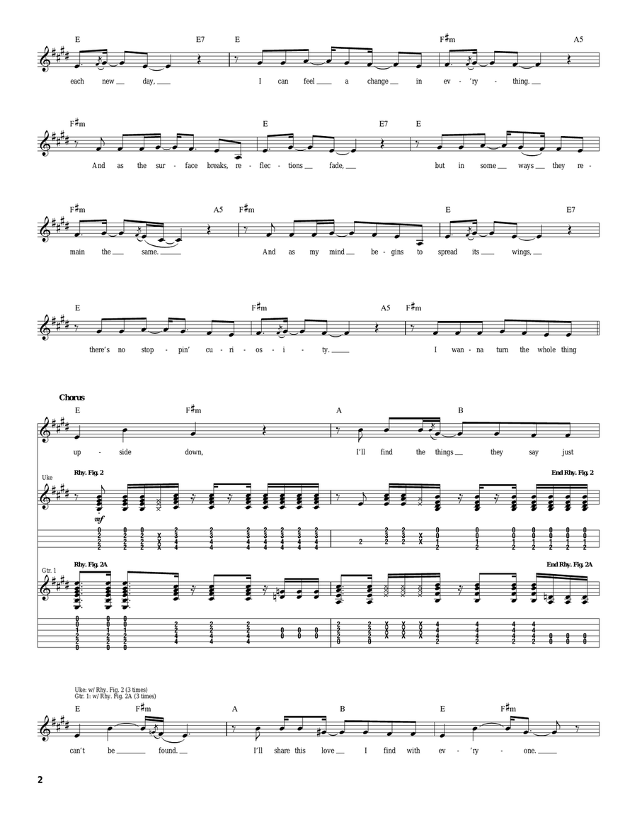 Upside Down Upside Down Acoustic Guitar scores gallery preview page 2