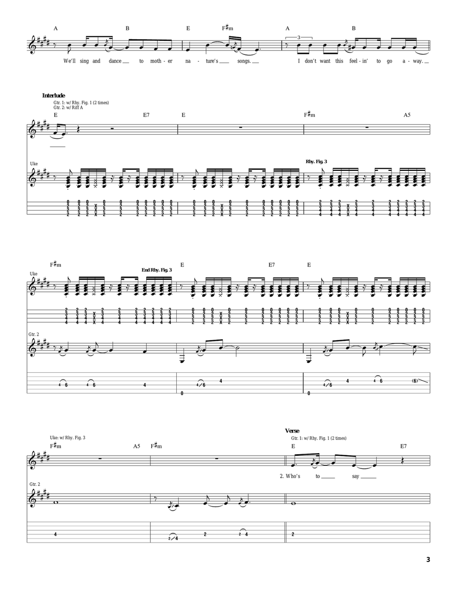 Upside Down Upside Down Acoustic Guitar scores gallery preview page 3
