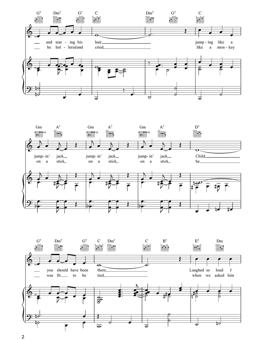 Five Foot Two, Eyes of Blue (Has Anybody Seen My Girl?) Piano, Vocal, Guitar scores gallery preview page 2