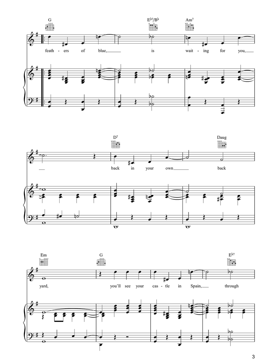 Back In Your Own Back Yard Acoustic Guitar scores gallery preview page 3