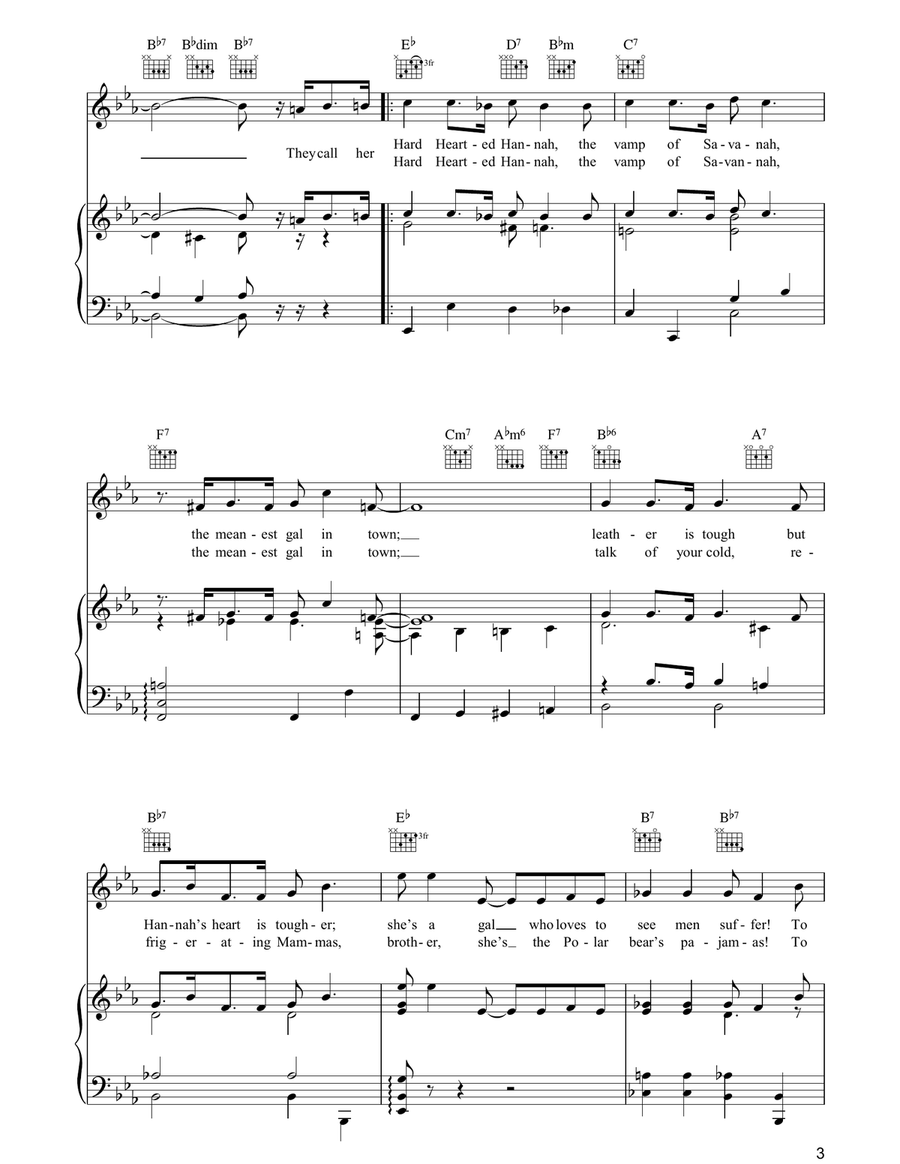 Hard Hearted Hannah Hard Hearted Hannah Acoustic Guitar scores gallery preview page 3