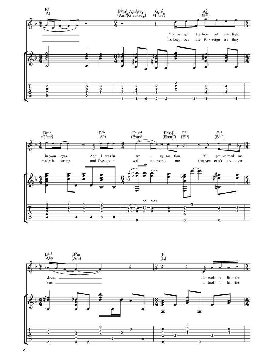 Something So Right Acoustic Guitar scores gallery preview page 2