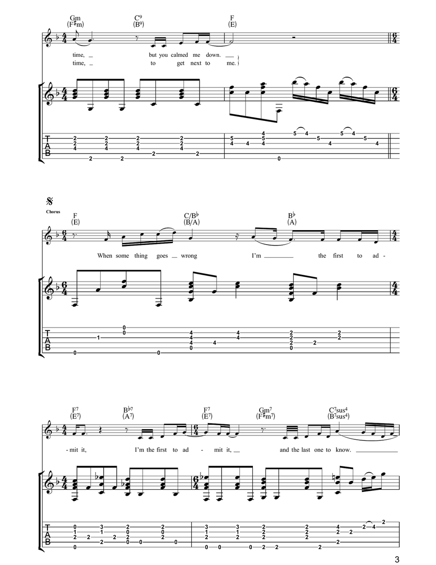 Something So Right Acoustic Guitar scores gallery preview page 3