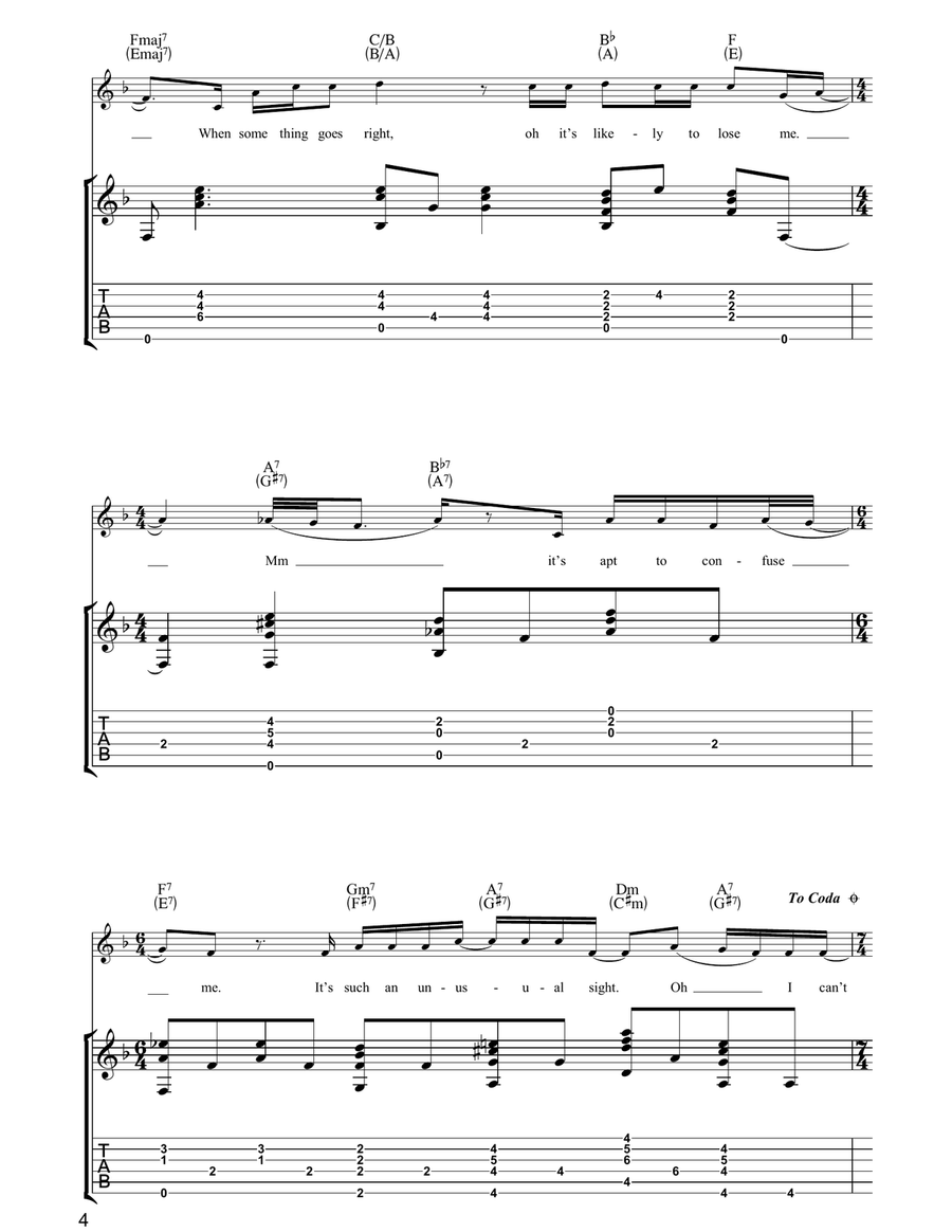 Something So Right Acoustic Guitar scores gallery preview page 4