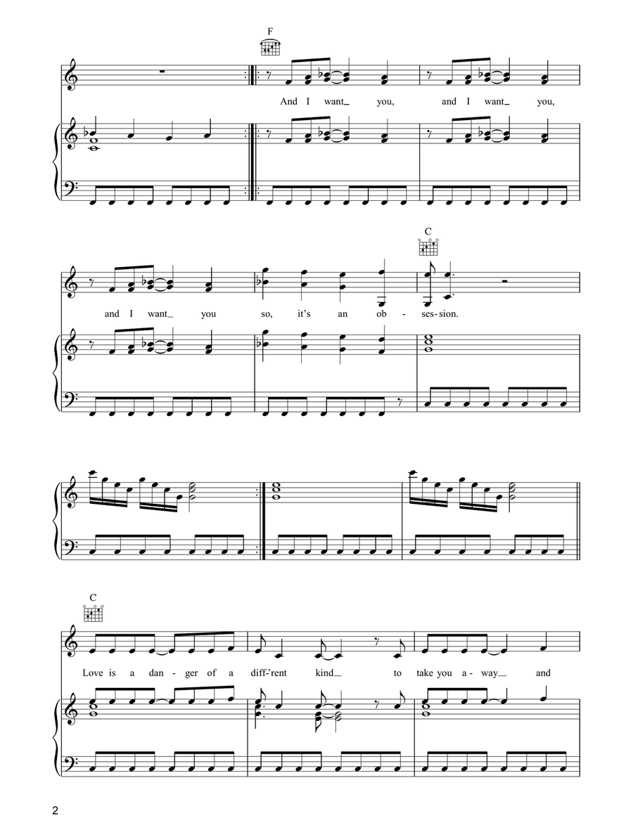 Love Is A Stranger Love Is A Stranger Piano, Vocal, Guitar scores gallery preview page 2