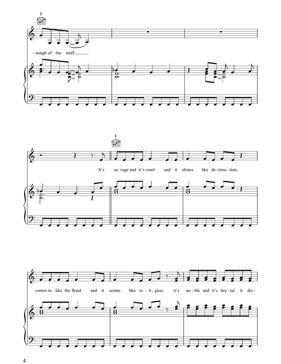 Love Is A Stranger Love Is A Stranger Piano, Vocal, Guitar scores gallery preview page 4
