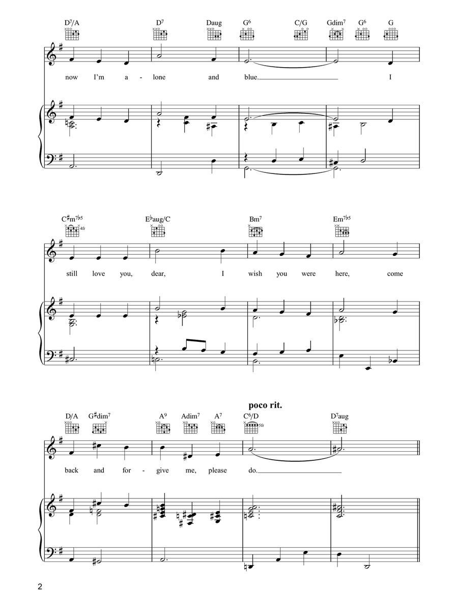 Oh How I Miss You Tonight Acoustic Guitar scores gallery preview page 2