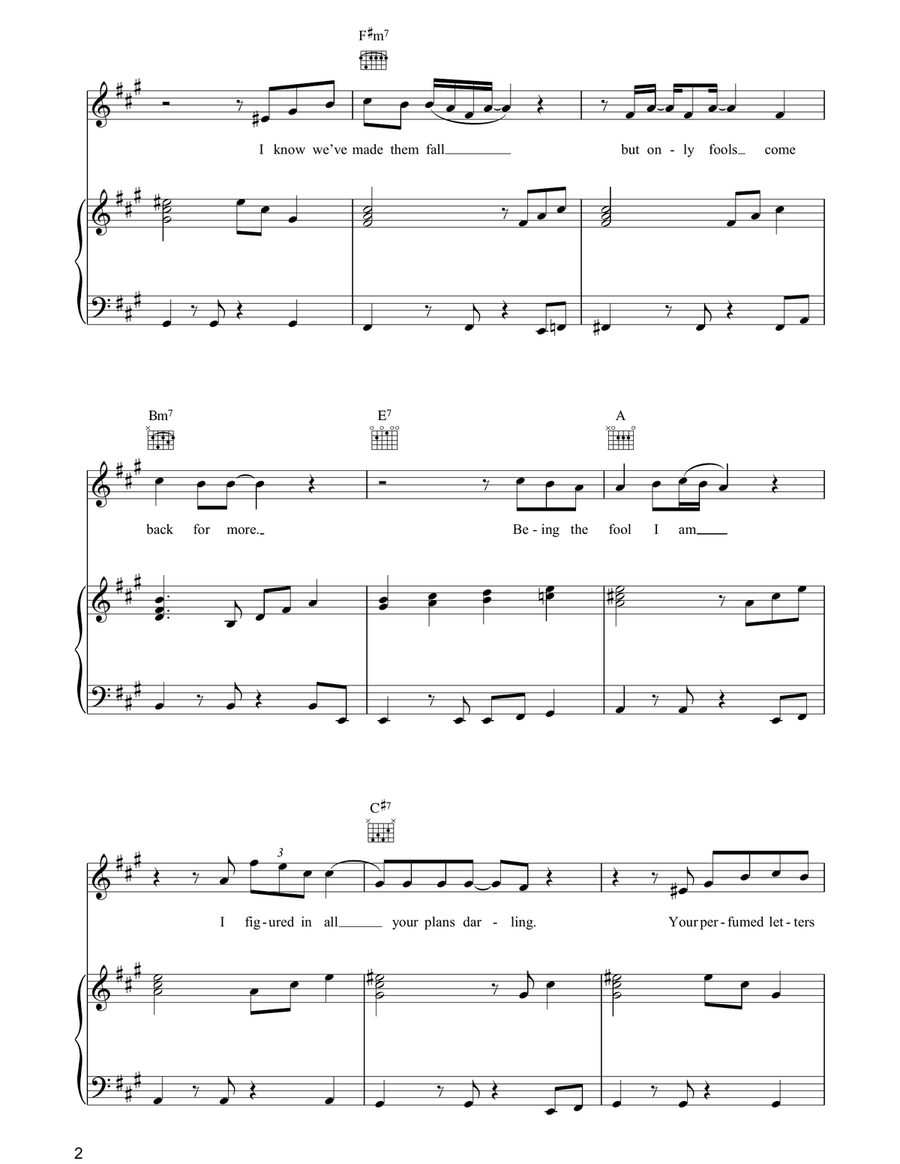 So You Win Again So You Win Again Piano, Vocal, Guitar scores gallery preview page 2
