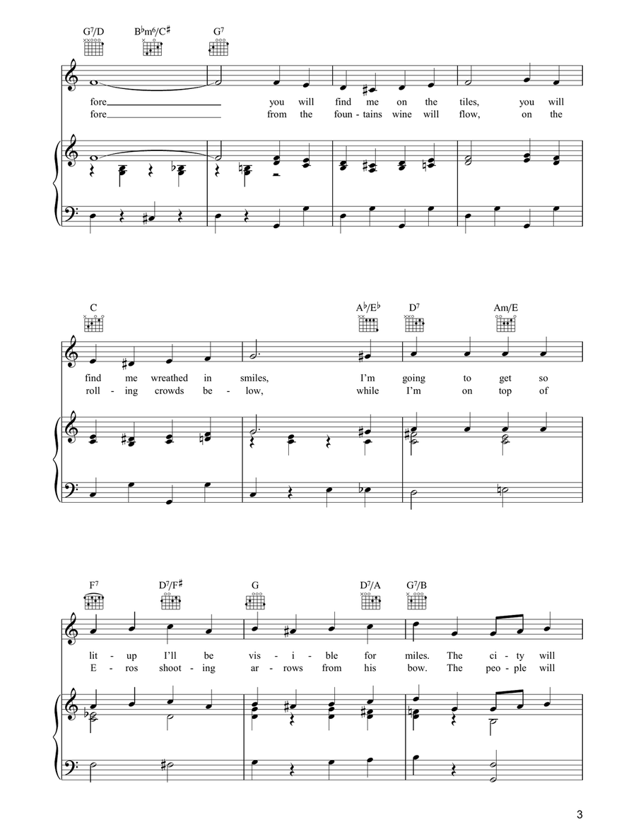 I'm Gonna Get Lit Up (When The Lights Go On In London) Piano, Vocal, Guitar scores gallery preview page 3