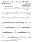 Praise The Lord! Ye Heavens, Adore Him - Percussion