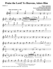 Praise The Lord! Ye Heavens, Adore Him - Violin 1, 2