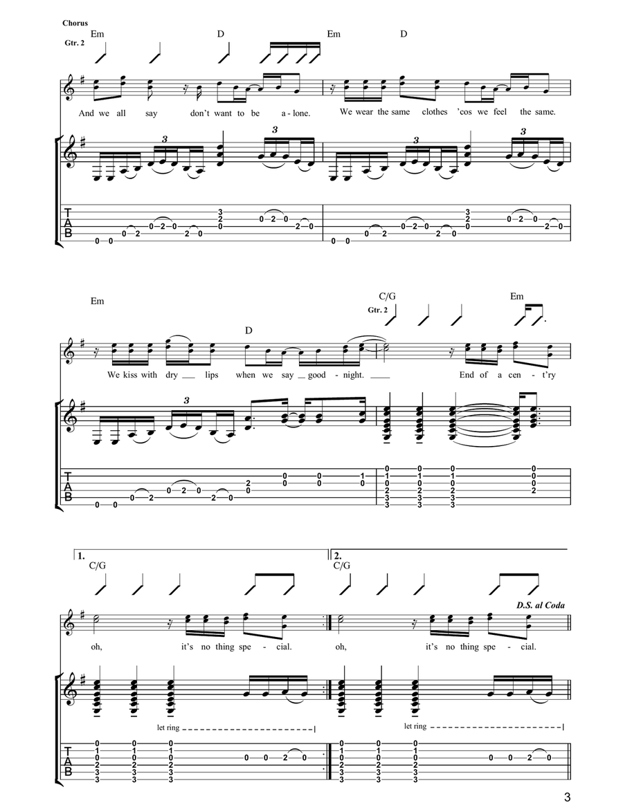 End Of A Century End Of A Century Acoustic Guitar scores gallery preview page 3