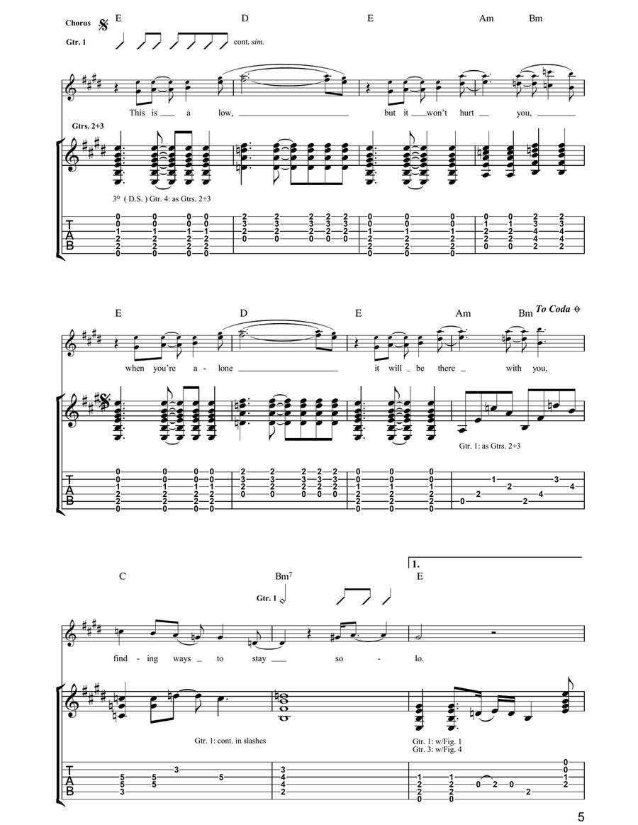 This Is A Low This Is A Low Acoustic Guitar scores gallery preview page 5