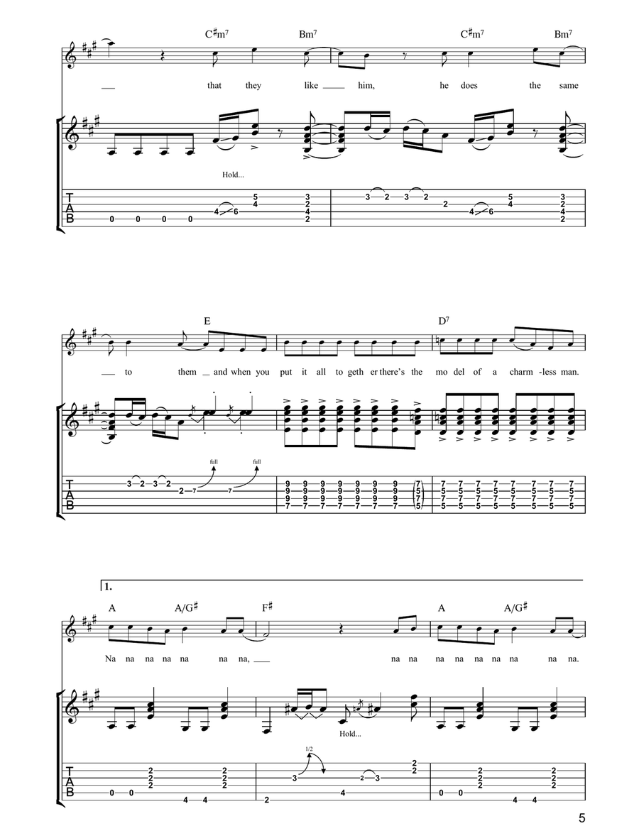 Charmless Man Charmless Man Acoustic Guitar scores gallery preview page 5