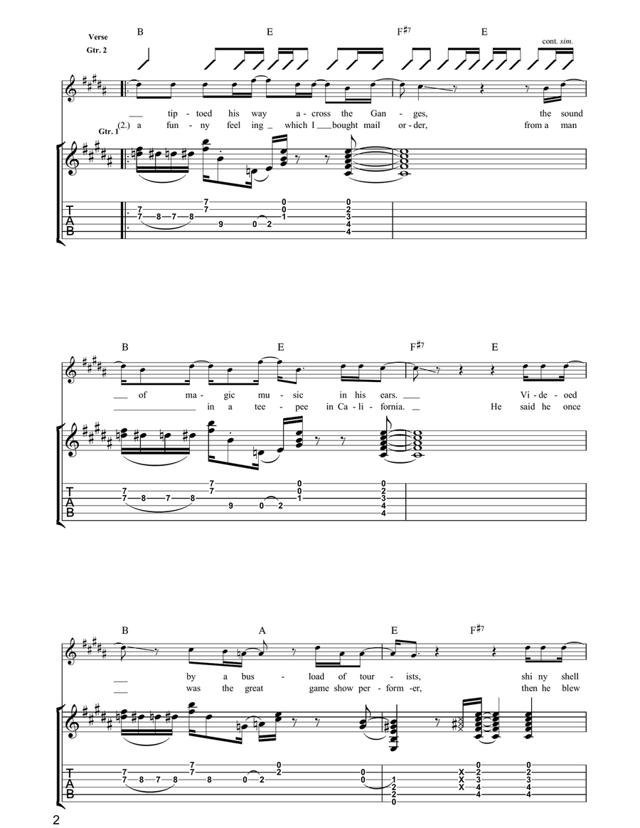 On Your Own On Your Own Acoustic Guitar scores gallery preview page 2