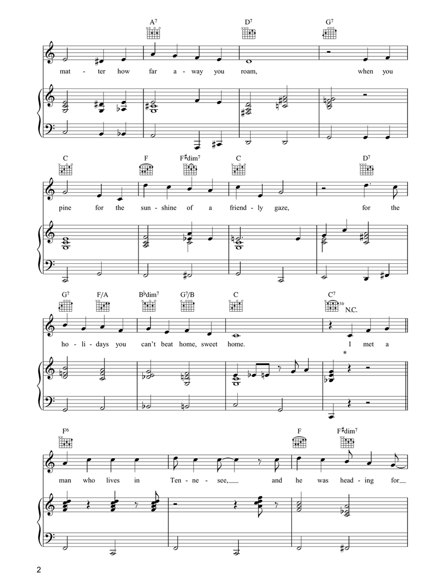 (There's No Place Like) Home For The Holidays Guitar scores gallery preview page 2