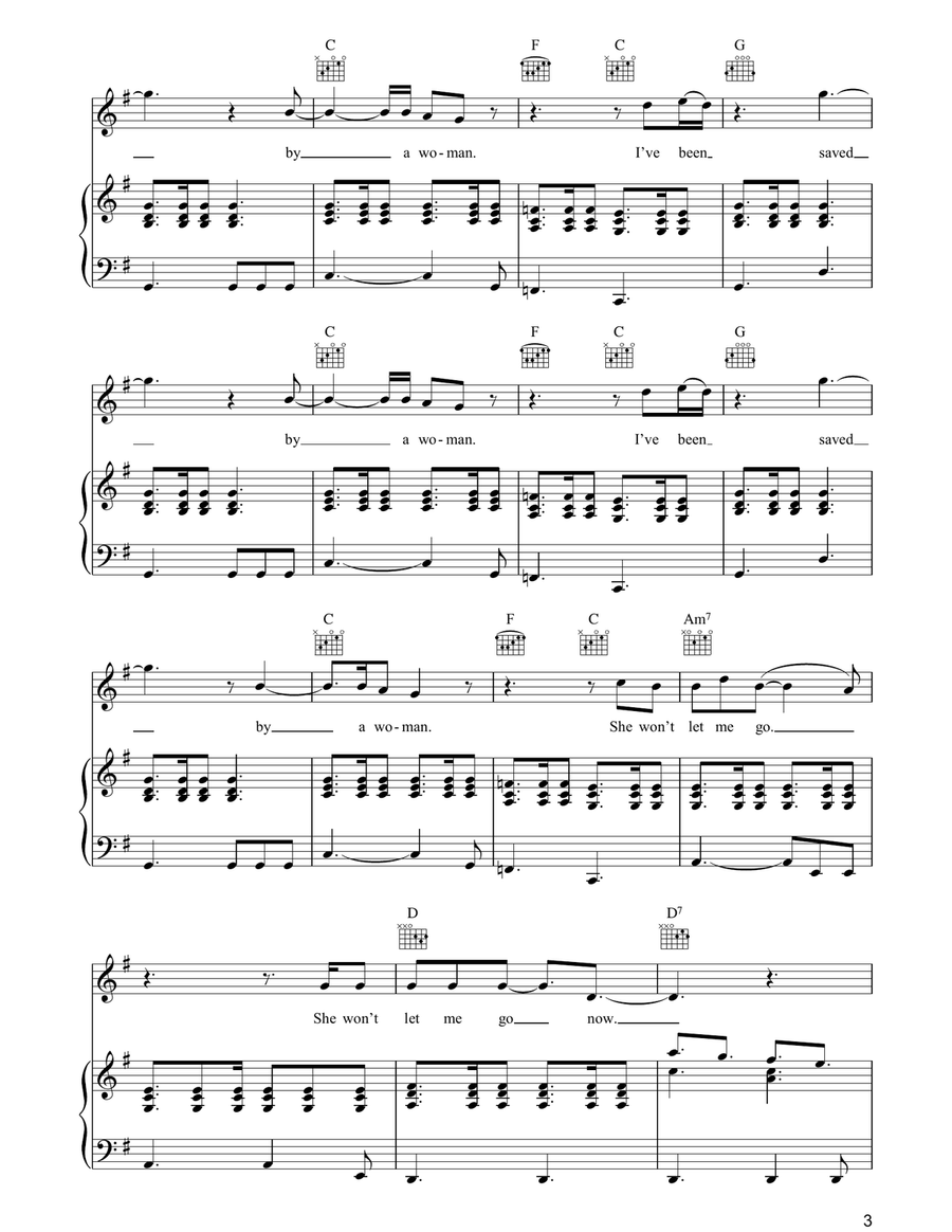Trouble Trouble Piano, Vocal, Guitar scores gallery preview page 3
