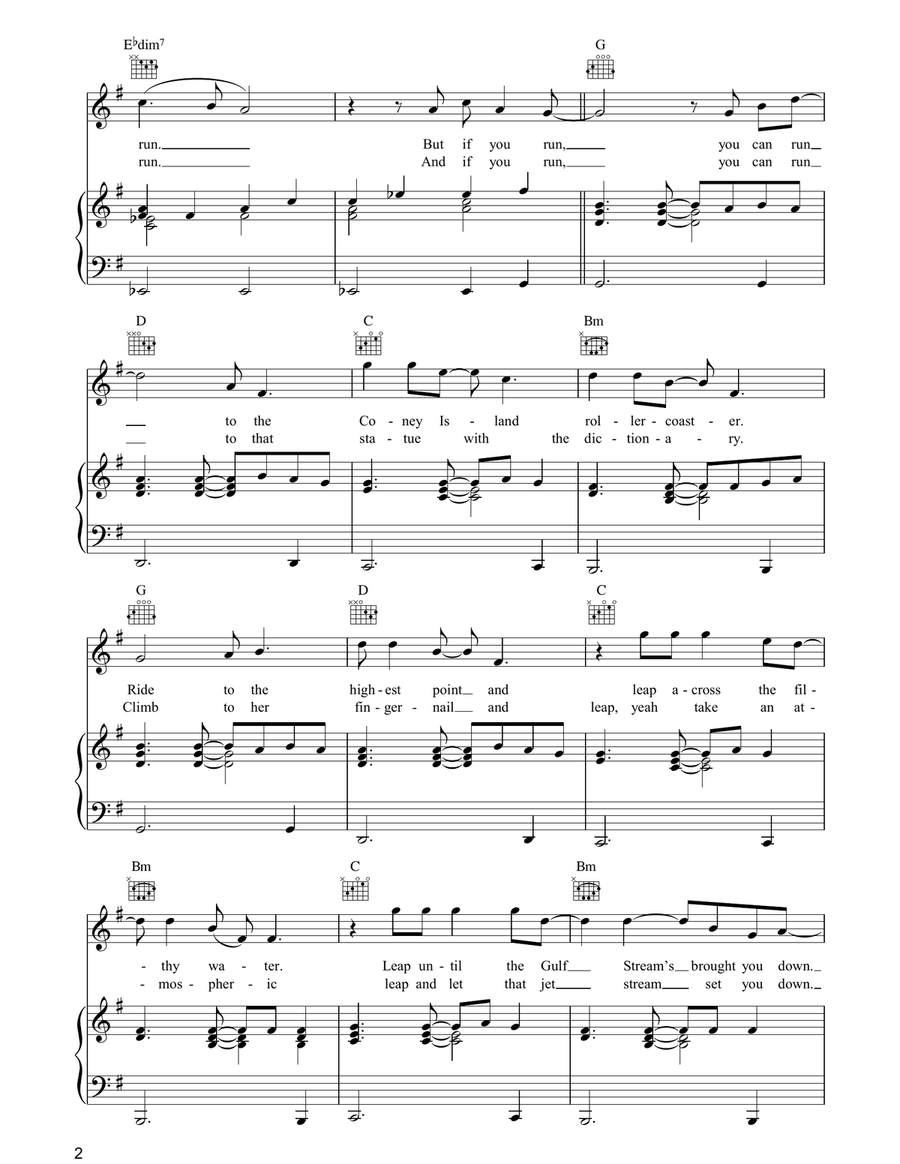 Eleanor Put Your Boots On Piano, Vocal, Guitar scores gallery preview page 2