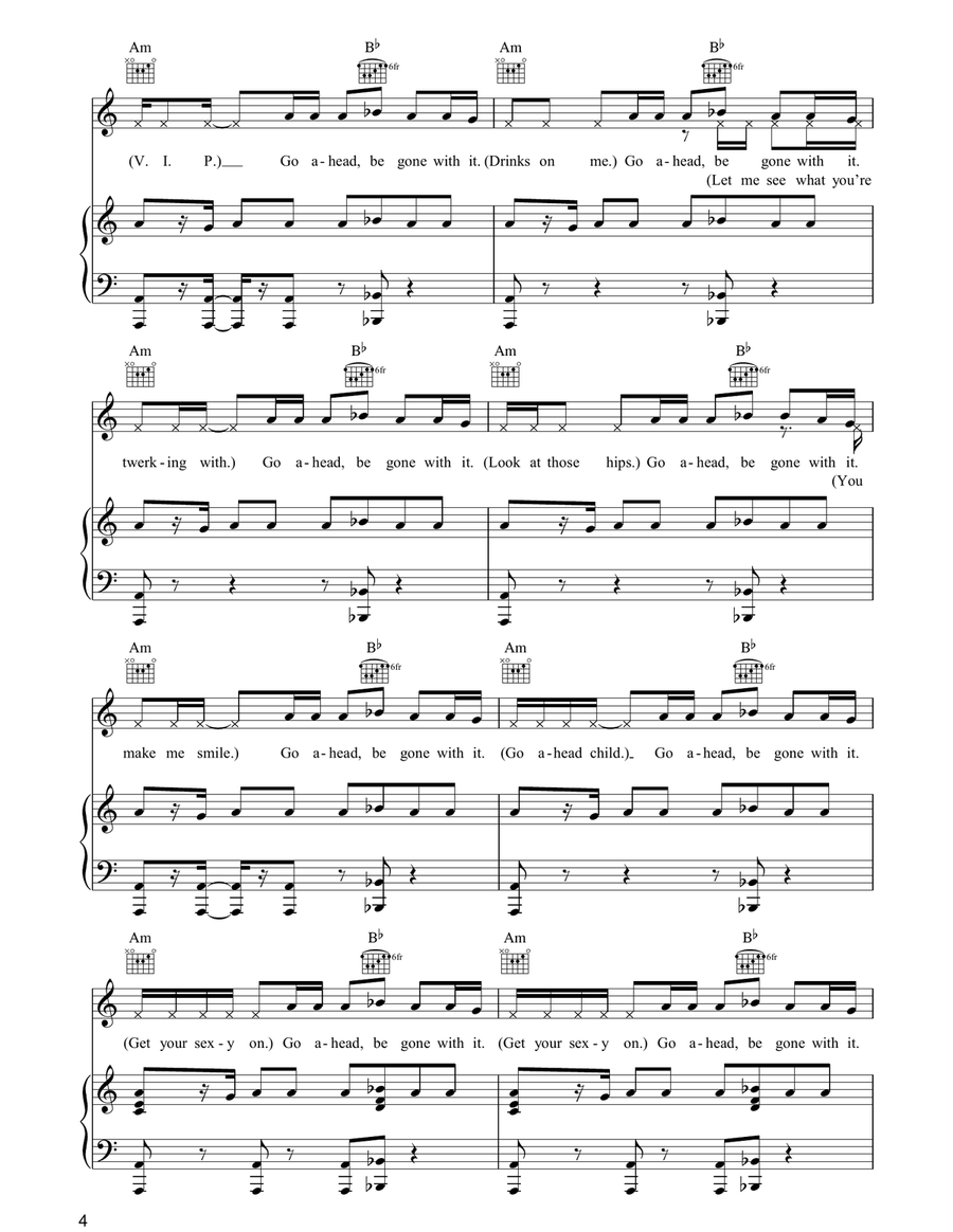 SexyBack SexyBack Piano, Vocal, Guitar scores gallery preview page 4