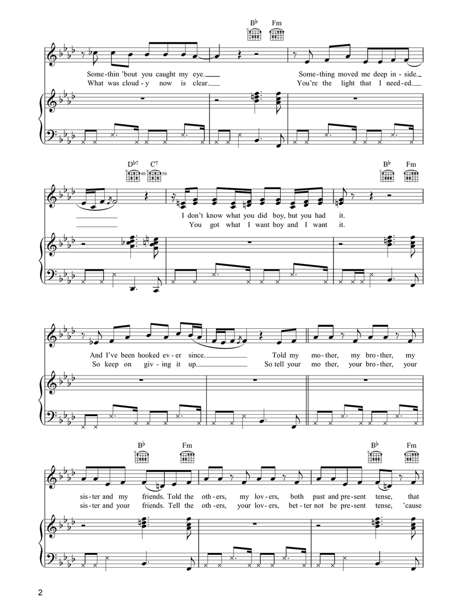 Ain't No Other Man Ain't No Other Man Piano, Vocal, Guitar scores gallery preview page 2