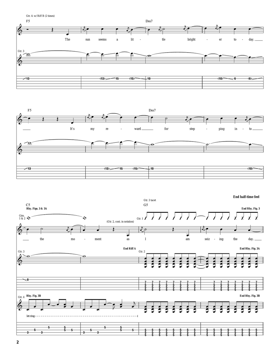 Somewhere In The Sky Somewhere In The Sky Acoustic Guitar scores gallery preview page 2