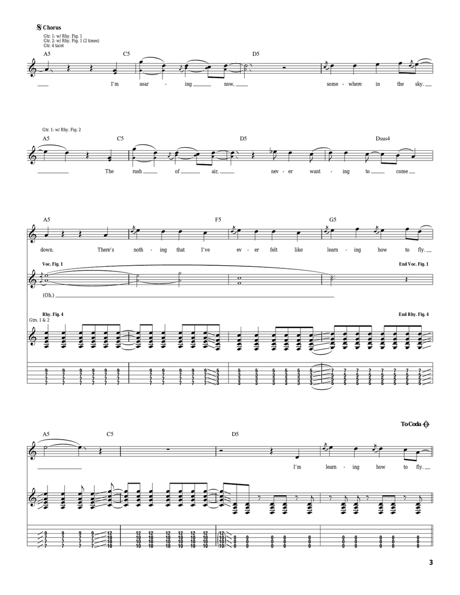 Somewhere In The Sky Somewhere In The Sky Acoustic Guitar scores gallery preview page 3