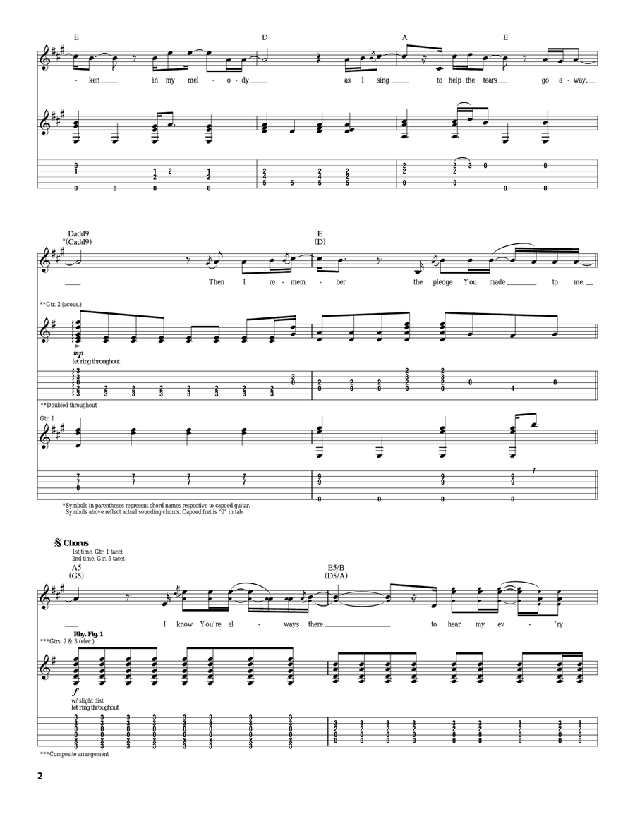 Promise Of A Lifetime Promise Of A Lifetime Acoustic Guitar scores gallery preview page 2