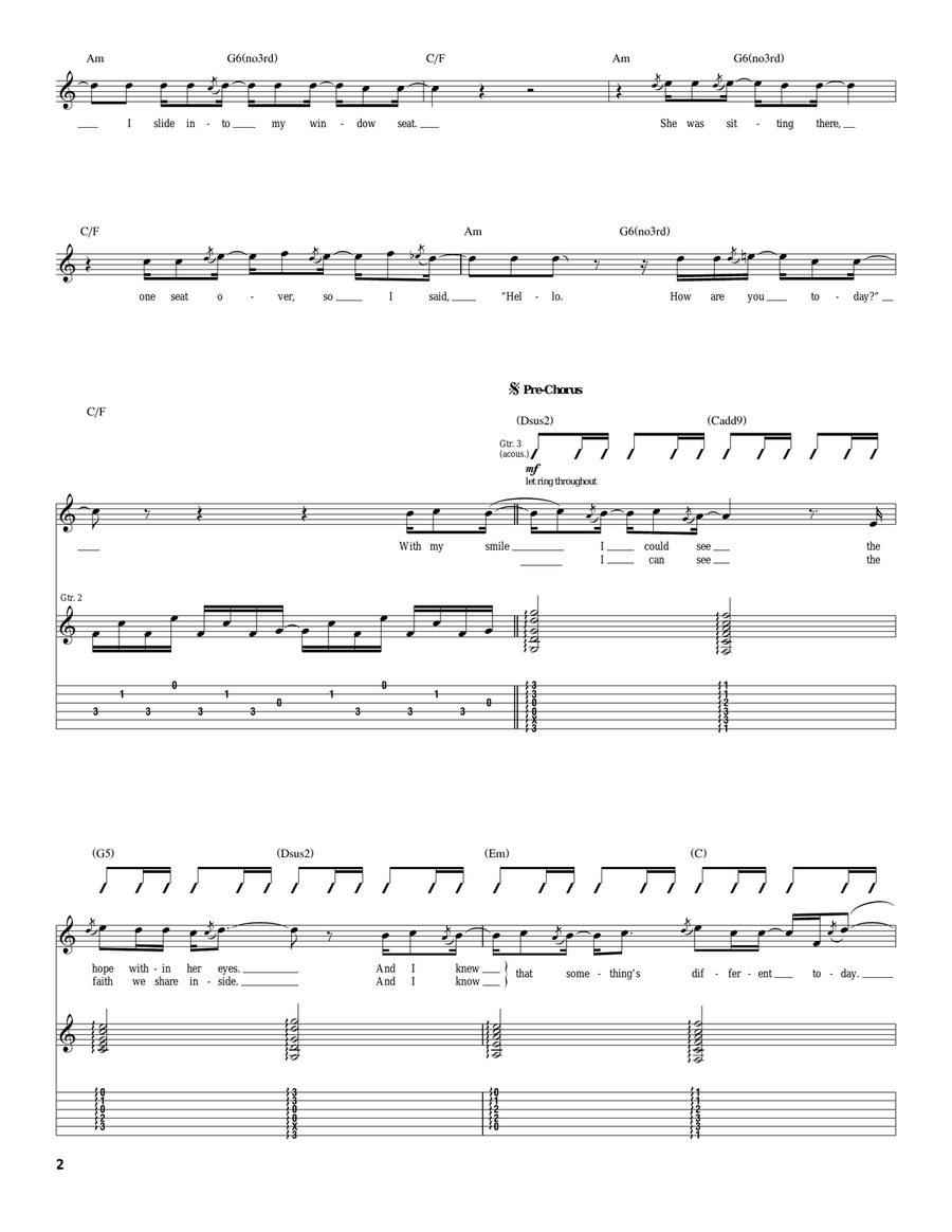 Smile Smile Acoustic Guitar scores gallery preview page 2