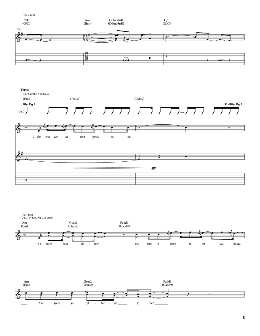 Smile Smile Acoustic Guitar scores gallery preview page 5