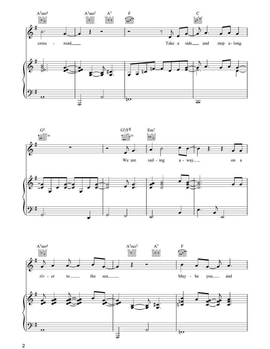 Riding On A Railroad Riding On A Railroad Piano, Vocal, Guitar scores gallery preview page 2