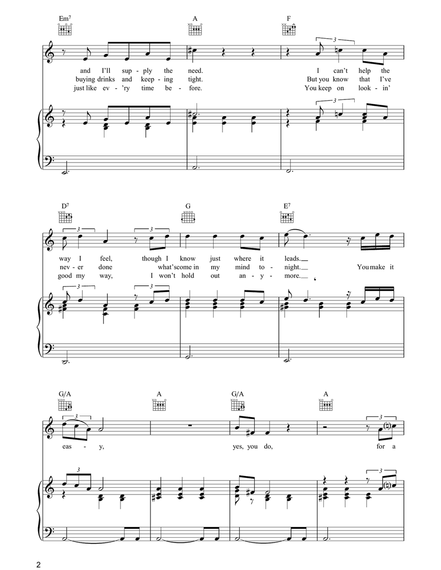 You Make It Easy You Make It Easy Piano, Vocal, Guitar scores gallery preview page 2