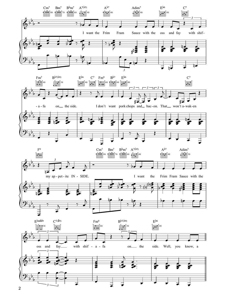 The Frim Fram Sauce Guitar scores gallery preview page 2