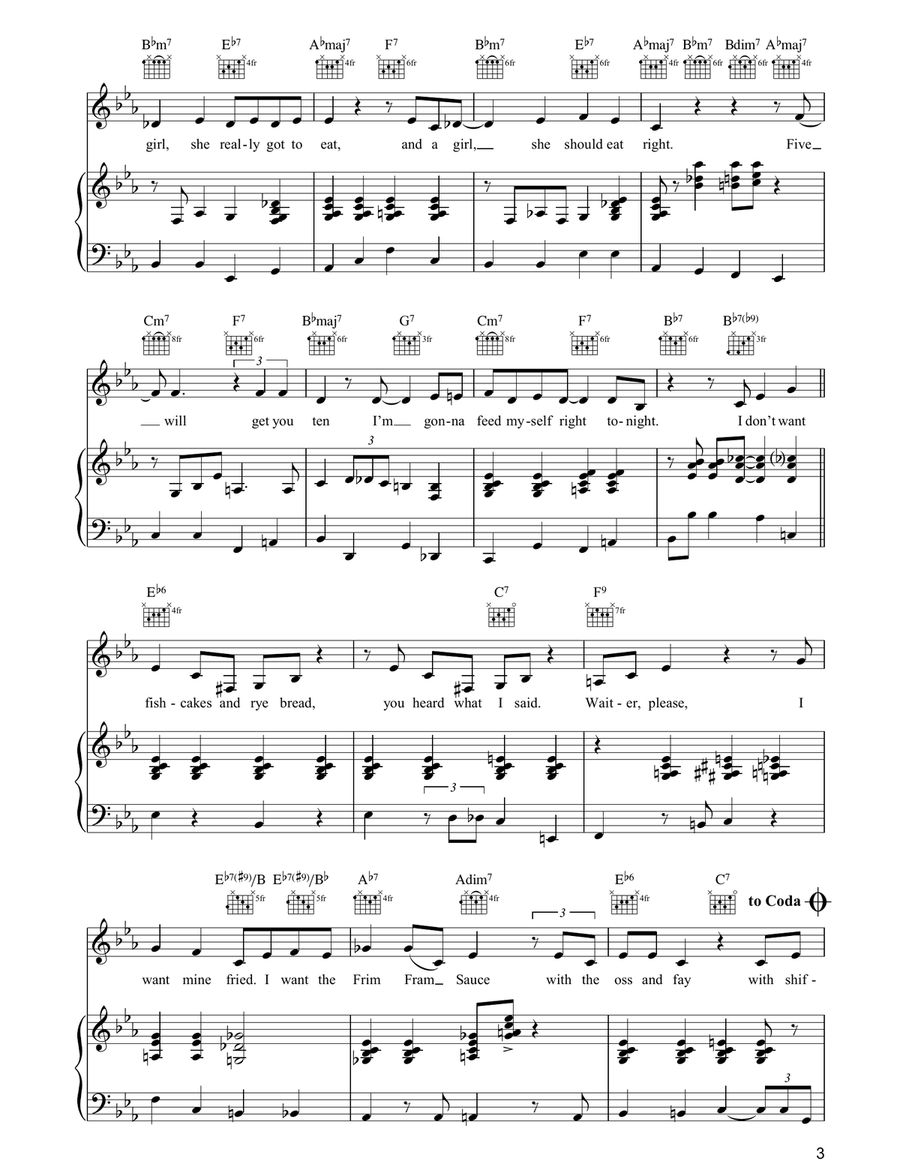 The Frim Fram Sauce Guitar scores gallery preview page 3