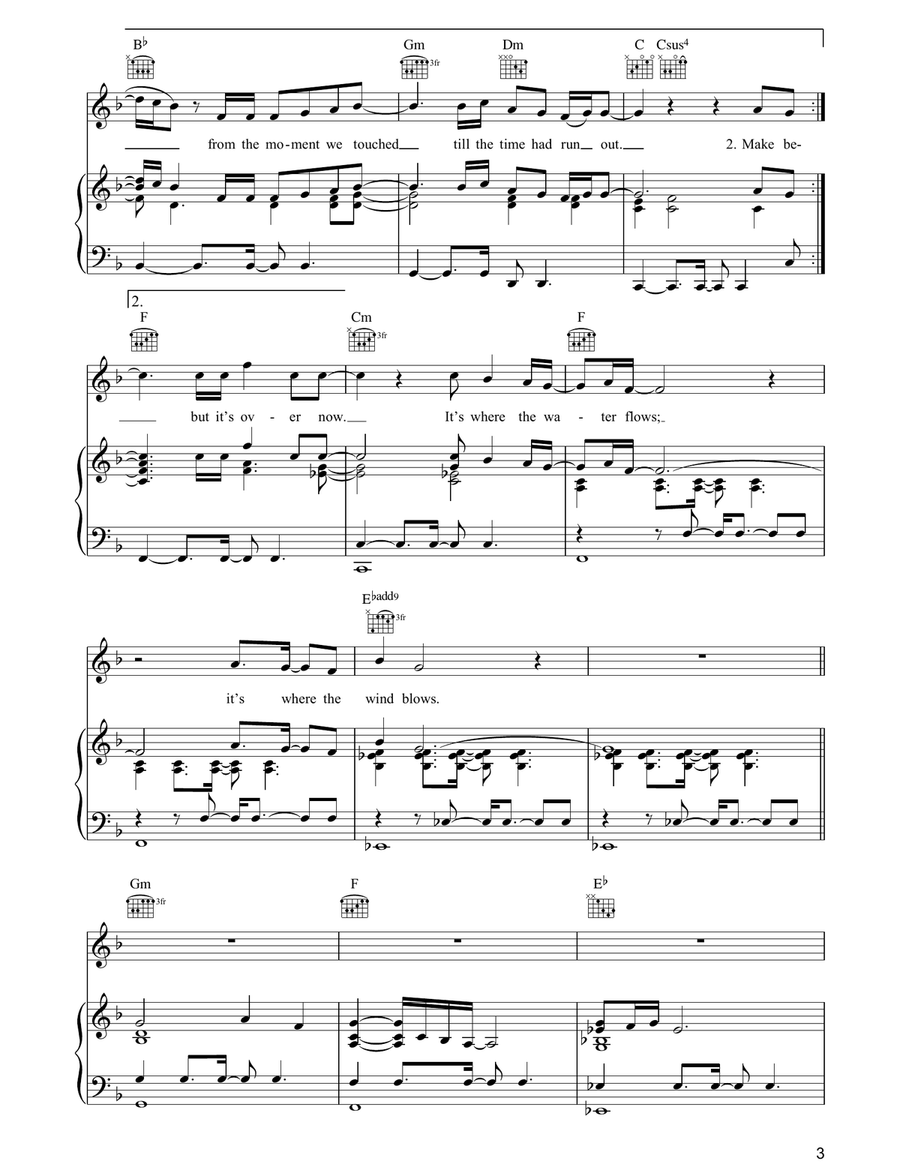 It Must Have Been Love It Must Have Been Love Piano, Vocal, Guitar scores gallery preview page 3