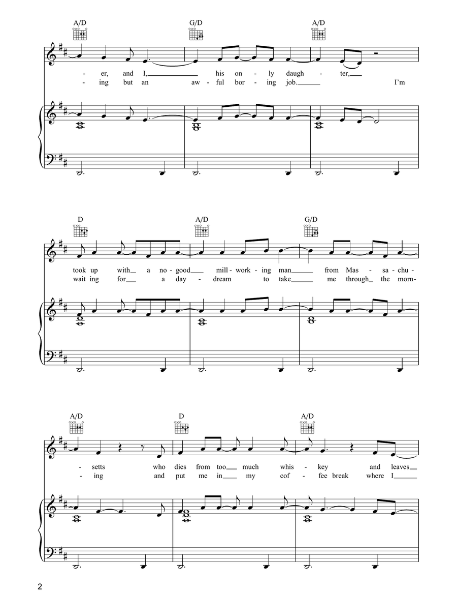 Millworker Millworker Piano, Vocal, Guitar scores gallery preview page 2