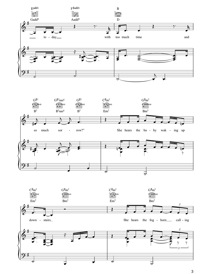 Another Grey Morning Piano, Vocal, Guitar scores gallery preview page 3