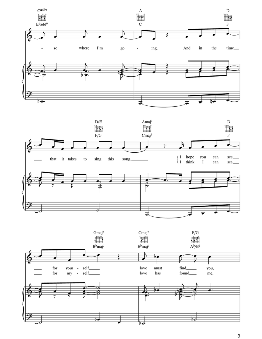 Love Songs Love Songs Piano, Vocal, Guitar scores gallery preview page 3