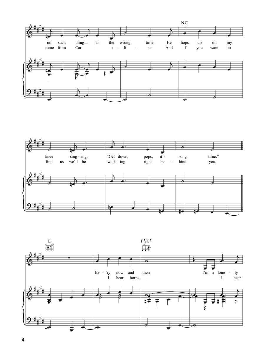 Me And My Guitar Me And My Guitar Piano, Vocal, Guitar scores gallery preview page 4