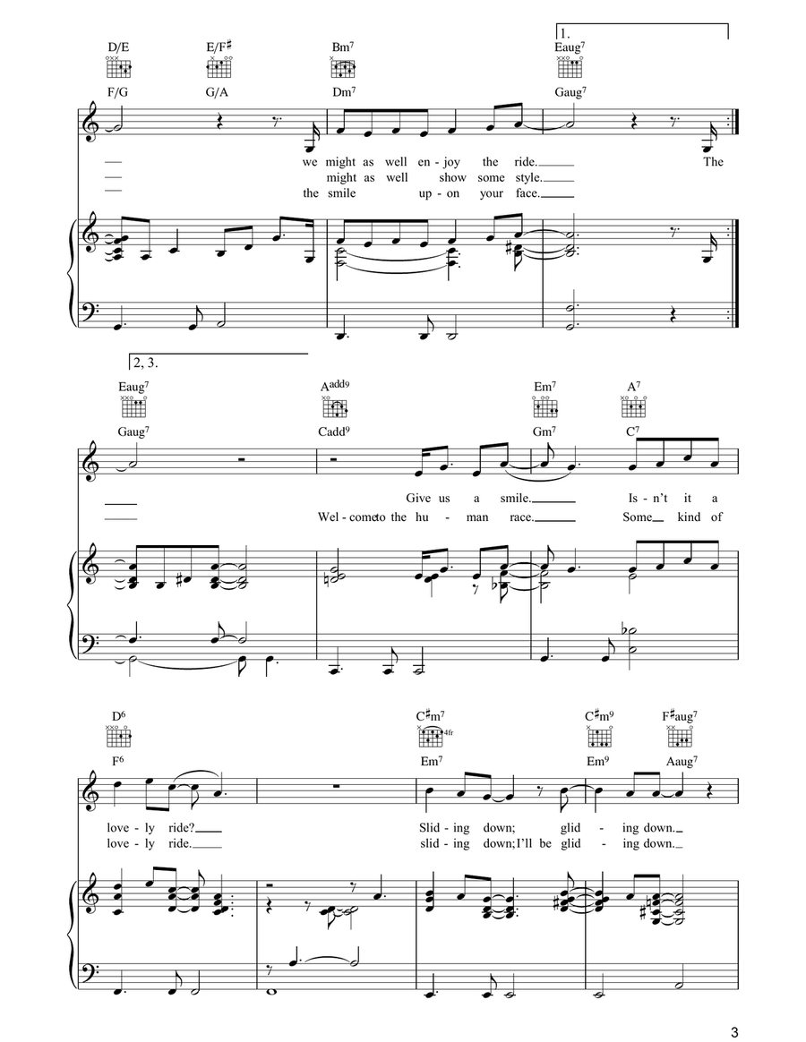 Secret O'Life Secret O'Life Piano, Vocal, Guitar scores gallery preview page 3