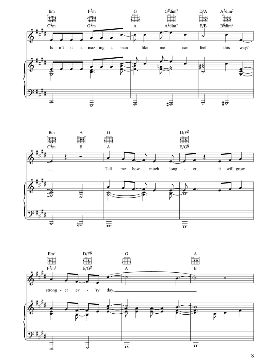 Your Smiling Face Piano, Vocal, Guitar scores gallery preview page 3