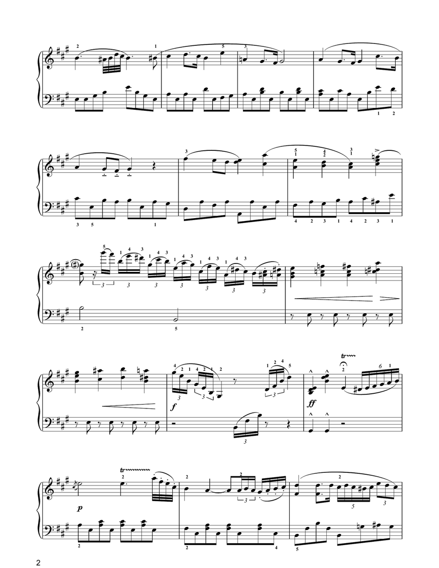 Piano Concerto No. 2 In F Minor Piano, Vocal, Guitar scores gallery preview page 2
