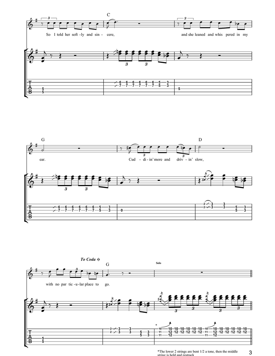 No Particular Place To Go Acoustic Guitar scores gallery preview page 3