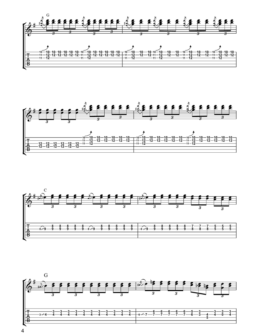 No Particular Place To Go Acoustic Guitar scores gallery preview page 4