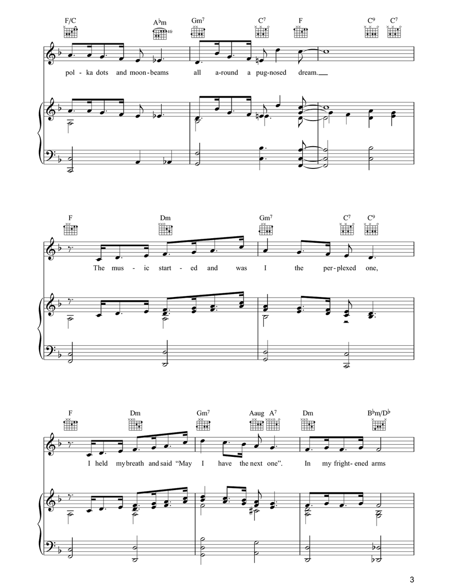 Polka Dots And Moonbeams Acoustic Guitar scores gallery preview page 3